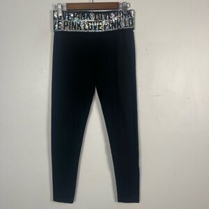 Victoria's Secret Love Pink 2013 Fashion Show Bling Sequin Yoga Leggings size S